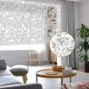 KEIBIKEIDI Hanging Room Divider Screens Made of Environmentally PVCSimple and Modern White Hanging Panel Screen for Decoration Home Livingroom Be