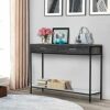 Living Room Console Sofa Table Console Table with Drawers Vintage Console Table Narrow Furniture Drawers Slim Hall Storage Sideboard Unit for Hal