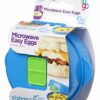 Sistema Microwave Egg Cooker Easy Eggs | Egg Poacher with Steam Release Vent | 270 ml | BPA-Free | Red