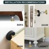 Krisler Adjustable Threaded Bed Frame Anti-Shake Tool for Bed, Headboard Stoppers, Bedside Headboards Prevent loosening Anti-Shake Fixer, Easy In