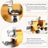 MIRWORK Chainsaw Sharpener, Chainsaw Chain Sharpening Jig Hand Cranked, Portable Chainsaw Chain Sharpener Kit for Sharpening 1/4 inch and 3/8 inc