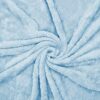 Exclusivo Mezcla Fuzzy Fleece Throw Blanket, 127x178 CM Sofa Throws, Soft Flannel Throws for Sofa, Forest Green Blanket