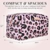 Makeup Bag  Small Cosmetic Organiser Toiletry Bag or Pencil Case  Travel Make Up Wash Bag for Women by Lily England Pink Leopard Print