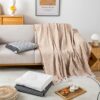 LHGOGO Sofa Throws Large 3 Seater Sofa Throw Blanket Versatile Reversible Throws for sofas Large Throws for Settees Couch Bed and Chair with Deco