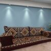 Spirit of 76 Handmade Arabic style majlis floor sofa couch seating set with traditional kilim patterns  SHIFS252