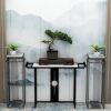 Axdwfd Console table Living Room Coffee Table Marble Console Table with Metal Frame Hall Corridor Table Suitable For Dining Room and Living Room