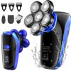 NITEEN Head Shavers for MenBald Head Shaver 4in1 Electric Razor Cordless Waterproof Shaver Wet and Dry Rotary Shaver Grooming Kit with Beard Clip