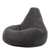 icon Dalton Cord Recliner Bean Bag Chair Charcoal Grey Large Lounge Chair Gaming Bean Bags for Adult with Filling Included Jumbo Cord Adults Bean