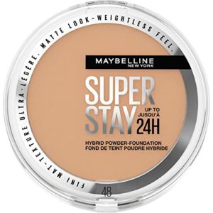 Maybelline Powder Foundation Longlasting 24H Wear Medium to Full Coverage Transfer Water  Sweat Resistant SuperStay 24H Hybrid Powder Foundation