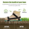 Newthinking Lawn Aerator Shoes, Heavy Duty Spiked Aerating Sandals, Garden Grass Aerator Spiked Sandals with Hook & Loop Straps, All-New Unique D