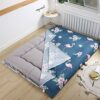 Japanese Futon Cover with Zipper 100% Cotton Cover for Traditional Floor Futon Mattress Removable Washable Without Mattress