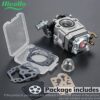 Hicello Carburetor Carb Petrol/Gas with Repair Kits Multi Tool Brush Cutter Grass Trimmer Parts Fit for MP15 43CC 52CC CG430 CG520 BC430 BC520