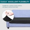 Granbest Premium Water-Repellent Sofa Seat Cushion Covers High Stretch Jacquard Fabric Couch Seat Slipcover Protector for 3 seater sofa (3 seater