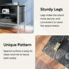 Bestier TV Stand Cabinet Entertainment Centre Gaming TV Stand for 160CM TV with LED Light Modern TV Media Console with Glass Shelves