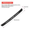 Car Rear Bumper Protector for Mazda 3 6 CX-5 CX-8 CX-30, Anti-Scratch Carbon Fiber Trunk Sill Plate Strong Sticky Stickers, Auto Trunk Door Sill