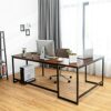 CASART Computer Desk, L-Shaped/U-Shaped Writing Workstation with CPU Stand, Corner Desk Working Study Table for Home Office (U-Shaped Desk-200 x