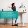 Topo Mini by Ergodriven | The Smaller Not-Flat Standing Desk Anti-Fatigue Mat with Calculated Terrain (Obsidian Black)