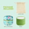 16Pcs Reusable Face Makeup Remover Pads 100 Organic Cotton Pads Cleaning Face Wipes Cloth Washable Face Round Cotton with Laundry Net Bag and Fas