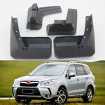 LOPLP Car Mud Flaps Splash Guards Fender for Subaru Forester SJ 2013 2014 2015 2016 2017,Front Rear Mudguards Mudflaps Car Fenders,Car Fittings,4