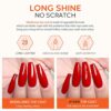 Modelones Matte Gel Top Coat With Base Top Coat Gel Nail Polish No Wipe Top Coat LED Nail Lamp Needed Soak Off Varnish 3x10ml High Gloss Shiny an