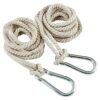 apofly Tree Swing Ropes, 2Pcs 4M Hammock Hanging Rope Adjustable Swing Hooks Strap Garden Furniture Accessories