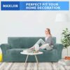 MAXIJIN Thick Velvet Sofa Covers 3 Seater Super Stretch Non Slip Couch Cover for Dogs Cat Pet Friendly 1-Piece Elastic Furniture Protector Plush