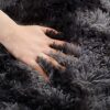 LSXU Rug For Living Room Bedroom Soft Shaggy TieDye Area Rugs Plush Fluffy NonSlip Living Room Rug Modern Indoor Home Kidsroom Decor Carpet Dark