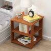 JJZXD Mini Simple Modern Bedstand Wood Night Table Living Room Bedside Cabinet Bedroom Nightstand Storage Cabinet Home Furniture Color  C