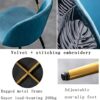 Office Business Hotel Lobby Dining Table Set Kitchen Dining Chair Set Chairs for Dining Room Dining Chairs Set of 2 Soft Upholstered Seat Living