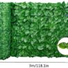 GoldCister Artificial Leaf Screening, Expanding Trellis Fence Roll With Ivy Leaves, UV Fade Protected Privacy Hedging Wall Landscaping Garden Fen