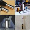 MIMIVIVA Universal Socket Wrench Set (7-19 mm),Suitable for Standard 1/4'' - 3/4'',with Multi-Function Power Drill Adapter, Universal Socket Set,