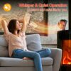 Tomersun Log Burner Fan Small 4 Blades Wood Burning Stove Fan Heat Powered Fireplace Fan Eco Fans Friendly Circulation for Wood/Log Burner/Firepl