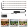 Grow Lights for Indoor Plants, 36W 240 LED Full Spectrum Grow Light Strip with Auto ON/Off 3/9/12H Timer, 10 Brightness, 3 Lighting Spectrum, Pla