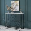 Hall Table Home Living Room Sofa Table Rectangle Durable Console Table Villa Entrance Console Table Marble Console TableSize80  30  80Color2