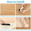 LICQIC Pack Of 10 Rug Grips AntiSlip and Reusable Rug Grippers for Laminate Floor Washable Carpet Stickers for Rugs for All Kinds Of Rugs