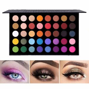 Highly Pigmented Eye Makeup Palette Matte Shimmer Metallic Eyeshadow Pallet Long Lasting Blendable Natural Bright Colours Make Up Eye Shadows Cos
