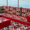4 Thickness L Shaped Floor Couch Arabic Sofa Seating Floor Pillow Corner Floor Sofa Sectional Sofa Patio Furniture Arabic Majlis Sofa Bed L Sofa