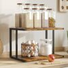 Dripex 2-Tier Printer Desktop Stand Holder, Multi-Purpose Desk Organizer Storage Shelf Fax Rack File Books Shelf 43.5x28x27.5cm