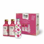 Maui Moisture Gift Set Vegan Shampoo and Conditioner Set with Reusable Water Bottle Hibiscus  Aloe Vera