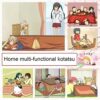 Heated Japanese Kotatsu Table Tatami Coffee Table Multifunctional Study Table Include Table BlanketPadHeaterWood Table Suitable For Living Room O