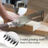 Japanese Hand Saw 10.4 Inch, Double Edge Progressive 7-10/17 TPI Flush Cut Saw, Detachable & Flexible SK5 Blade Wood Saw for Hardwood & Softwood