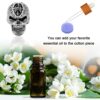 WEBEEDY 4Pcs Car Vent Air Fresheners Clips Retro Metal Skull Head Diffuser Vent Clips Car Interior Accessories