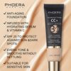 PHOERA Cosmetic CC Cream Full Coverage Foundation 32ml Hydrating AntiAging SPF 25 for christmas Makeup gifts100