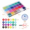 Naler Pony Beads for Jewelry Making 24000pcs 2mm Glass Beads Small Seed Beads Kit for Bracelet Making Craft DIY Decoration