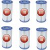 6 x Bestway Size III Filter Cartridge for Swimming Pools #58012