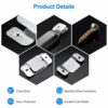 SONGTIY 4PCS Sectional Couch Connectors Furniture Connector, Premium Metal Sofa Interlocking Sofa Connector Bracket with Screws, Suitable for Lov