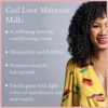 Camille Rose Curl Love Moisture Milk softening leavein conditioning cream crafted to hydrate and elongate hair strands. Natural clean formula. Fo