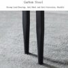 WuJiPeng Coffee Table Midcentury Modern Faux Marble Rectangular Coffee Tables With Black Metal Framefor Living Room Easy Assembly