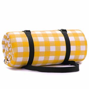 Simpeak Picnic Blanket with Waterproof Backing 200x200cm XXL, Portable Foldable Large Beach Mat Picnicware for Outdoor Travel Camping Hiking Acti