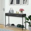 Living Room Console Sofa Table Console Table with Drawers Vintage Console Table Narrow Furniture Drawers Slim Hall Storage Sideboard Unit for Hal